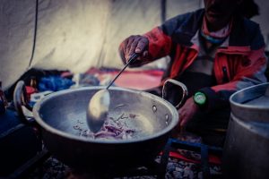 Kochen im Basislager